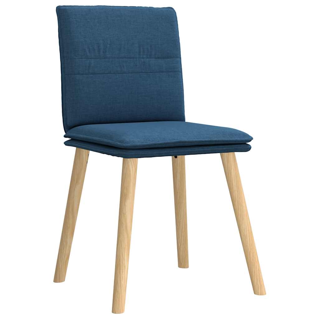spisebordsstole 4 stk. stof blå