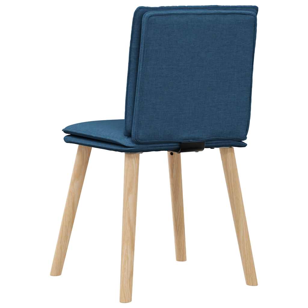 spisebordsstole 4 stk. stof blå