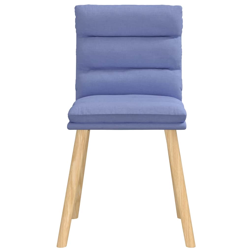 spisebordsstole 4 stk. Jeans blåt stof