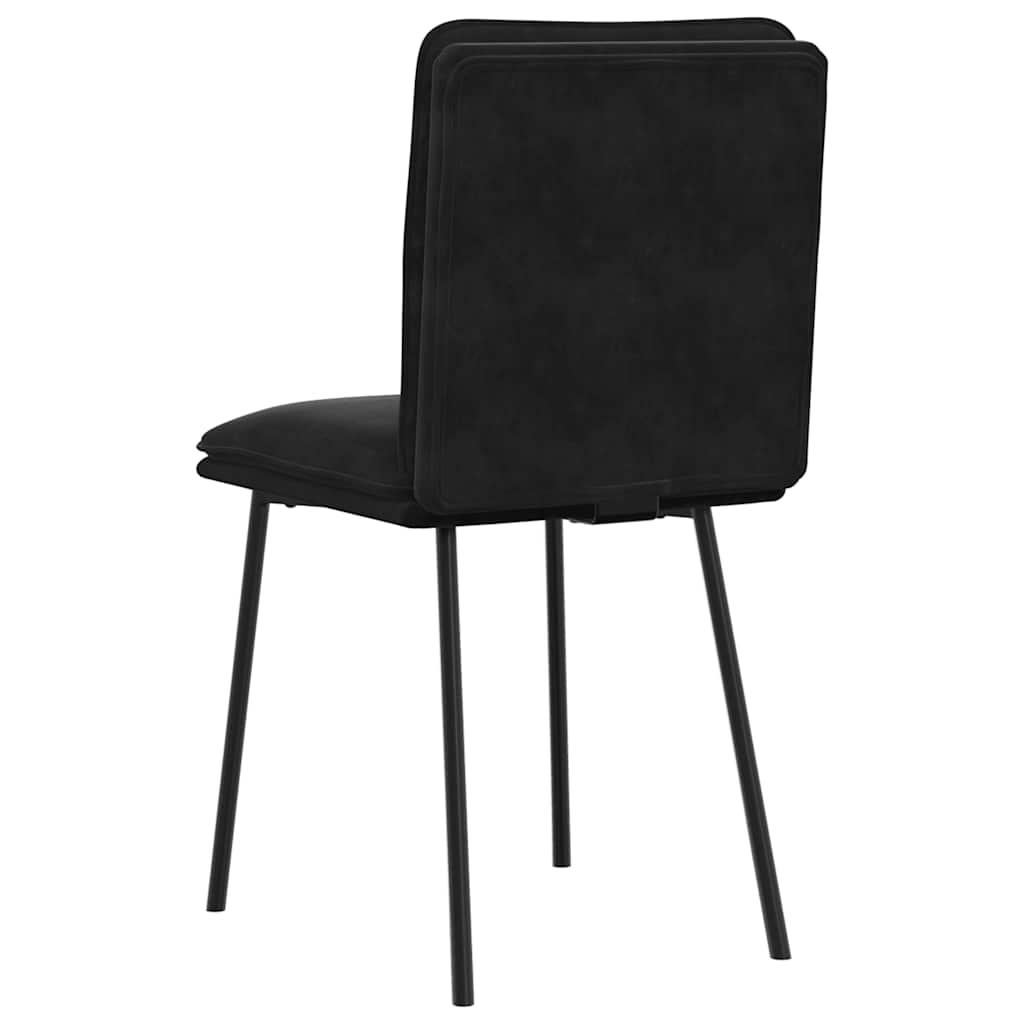 spisebordsstole 4 stk. velour sort