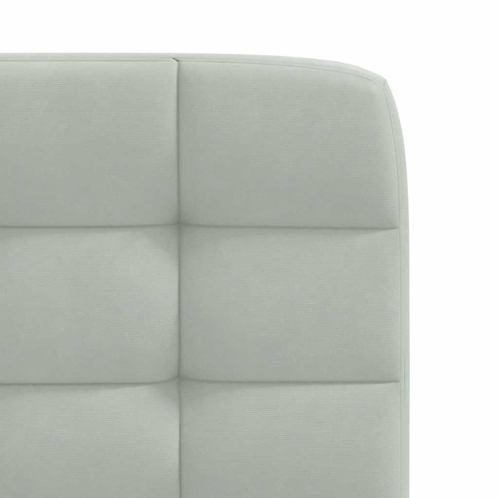 spisebordsstole 6 stk. velour lysegrå