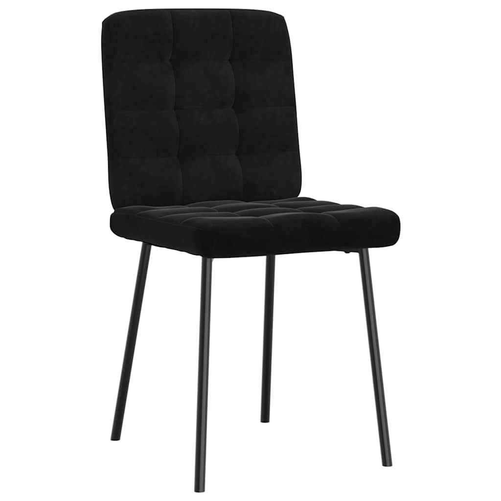 spisebordsstole 6 stk. velour sort