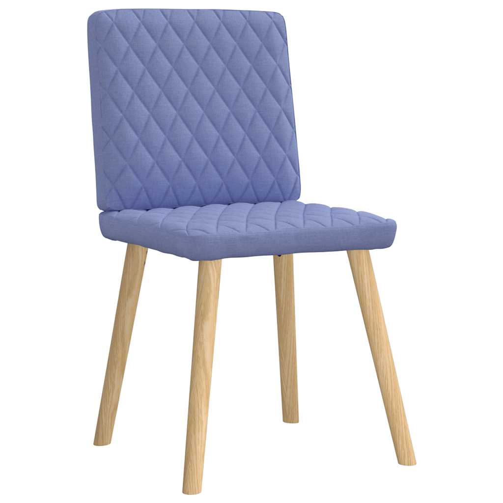 spisebordsstole 6 stk. Jeans blåt stof