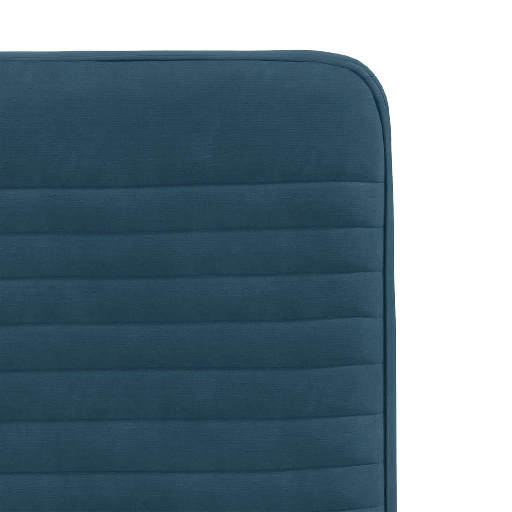 spisebordsstole 6 stk. velour blå