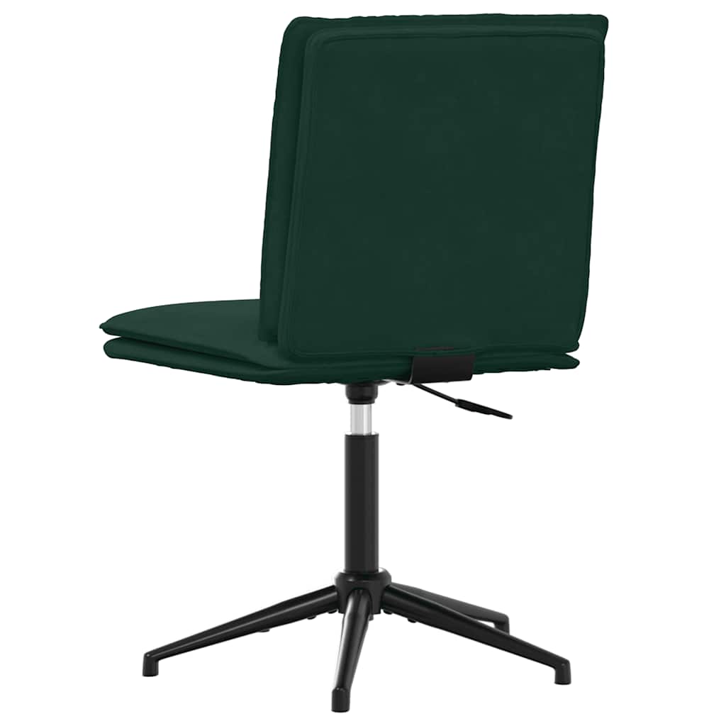 spisebordsstole 4 stk. velour mørkegrøn