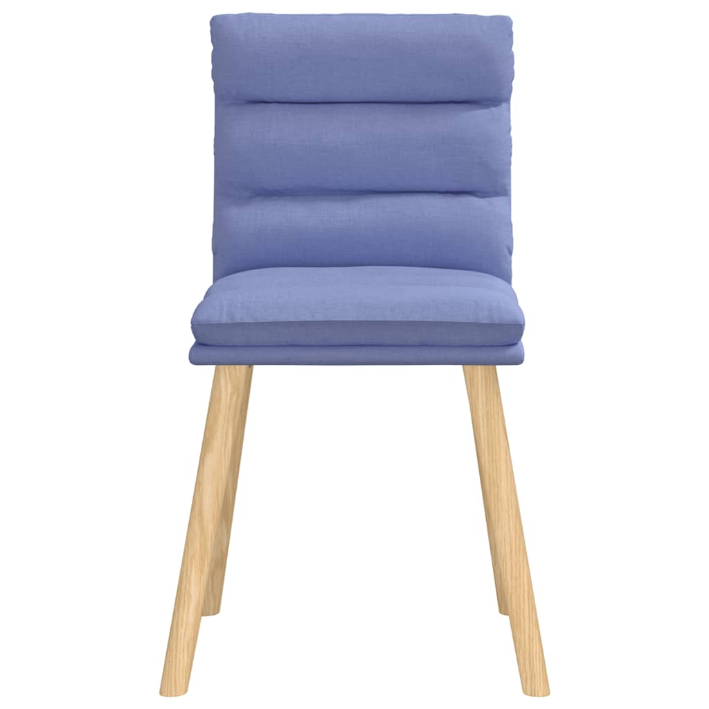 spisebordsstole 6 stk. Jeans blåt stof