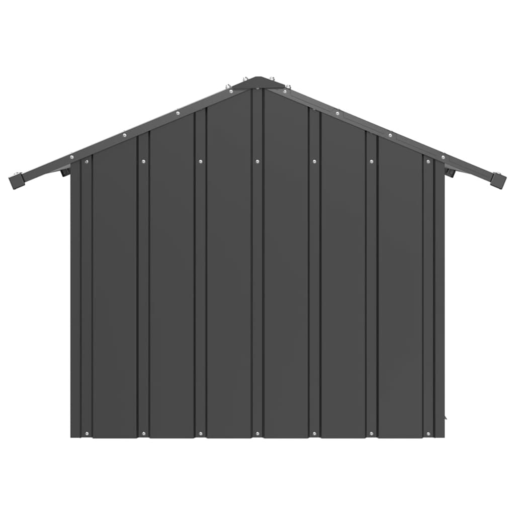 hundehus med tag 85x107x81 cm galvaniseret stål