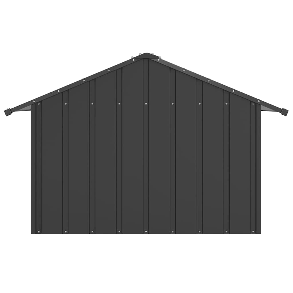 hundehus med tag 83x130x85 cm galvaniseret stål