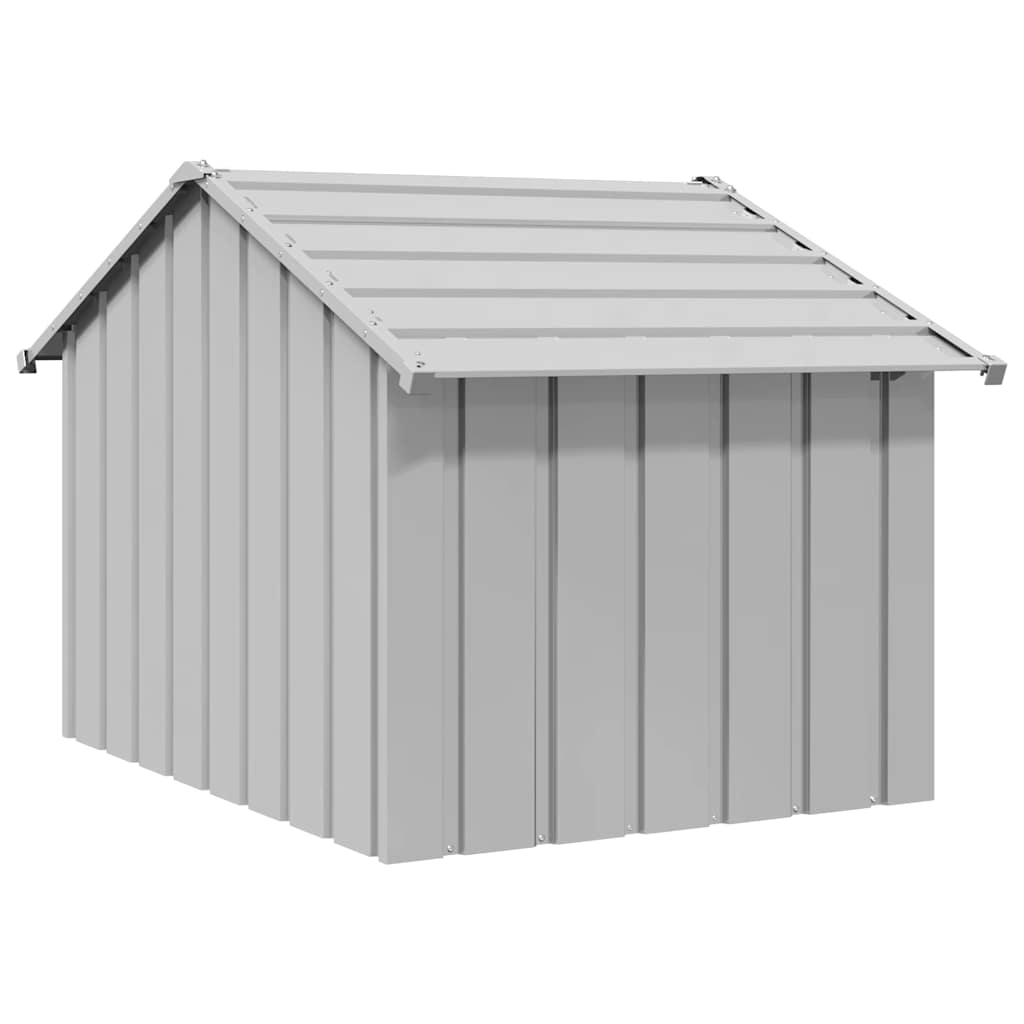 hundehus med tag 83x130x85 cm galvaniseret stål