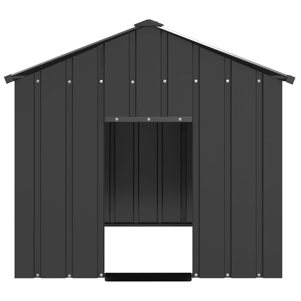 hundehus med tag 113x153x101 cm galvaniseret stål