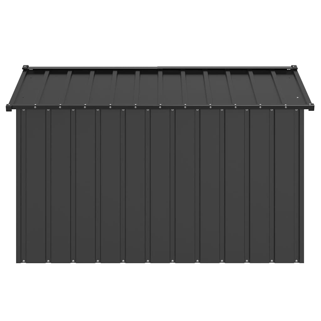 hundehus med tag 113x153x101 cm galvaniseret stål