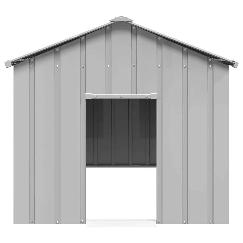 hundehus med tag 113x153x101 cm galvaniseret stål