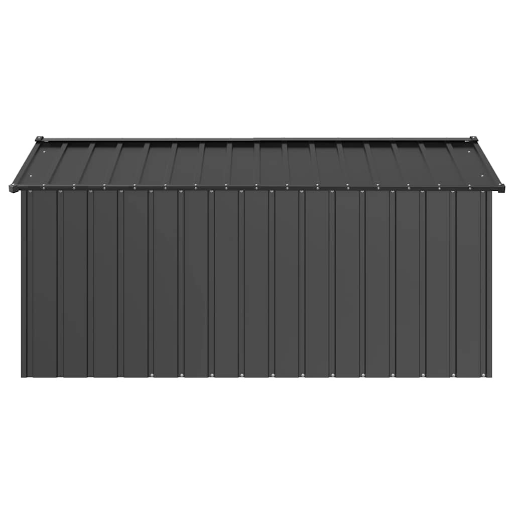 hundehus med tag 114x202x101 cm galvaniseret stål