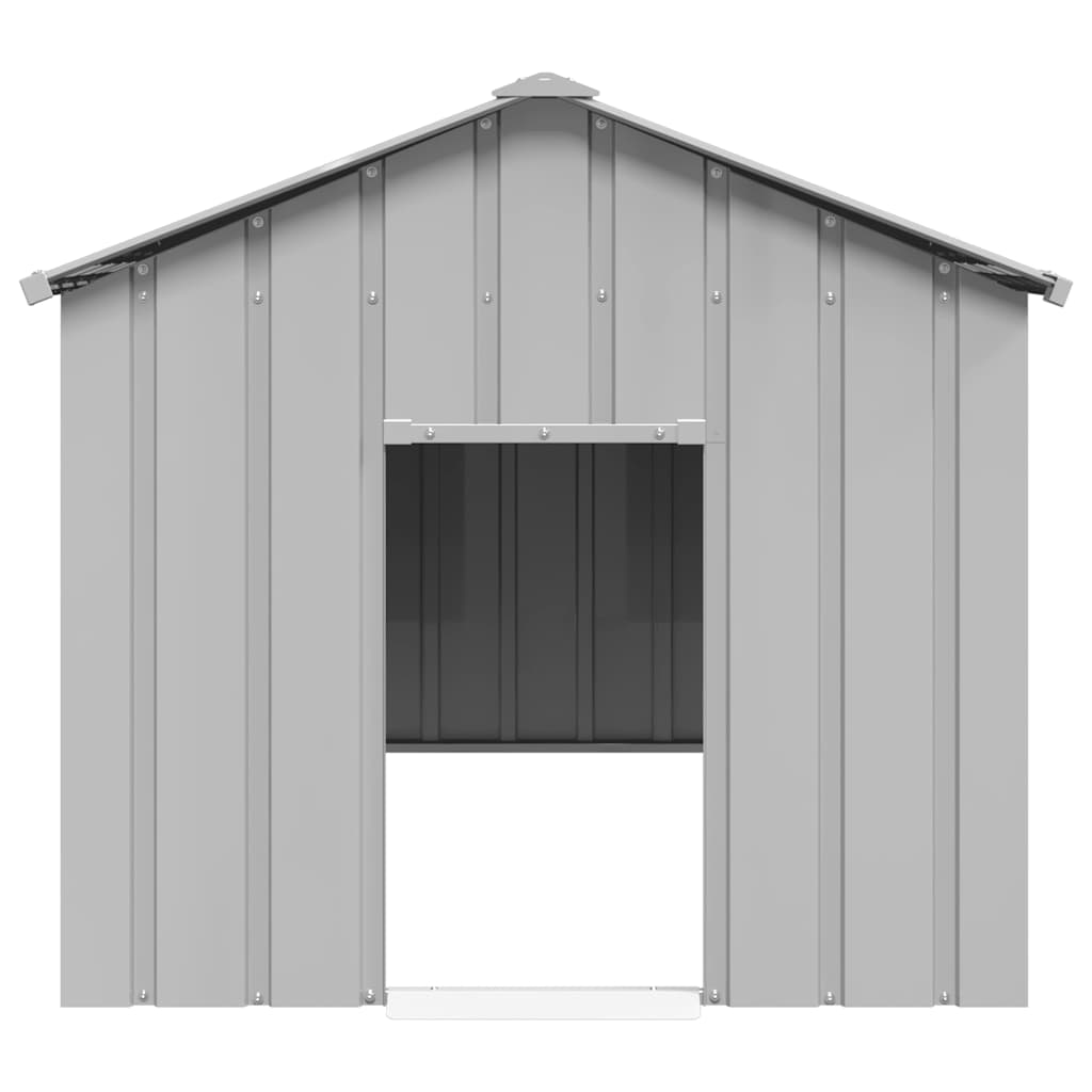 hundehus med tag 114x202x101 cm galvaniseret stål