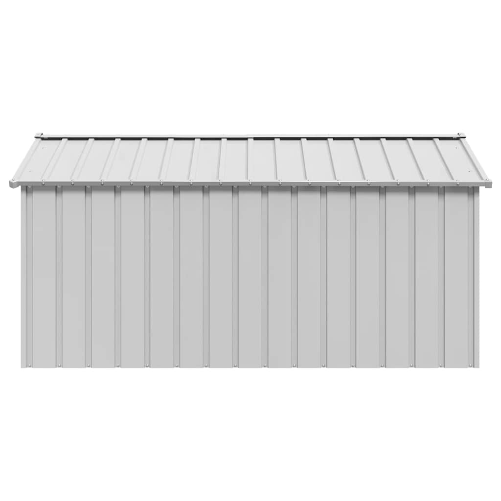 hundehus med tag 114x202x101 cm galvaniseret stål