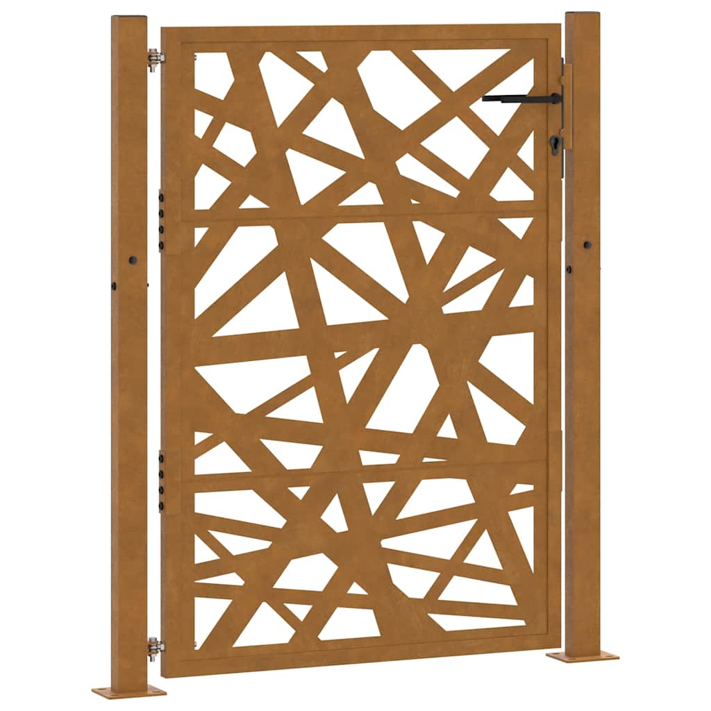 havelåge 100x125 cm vejrbestandigt stål med lysdesign