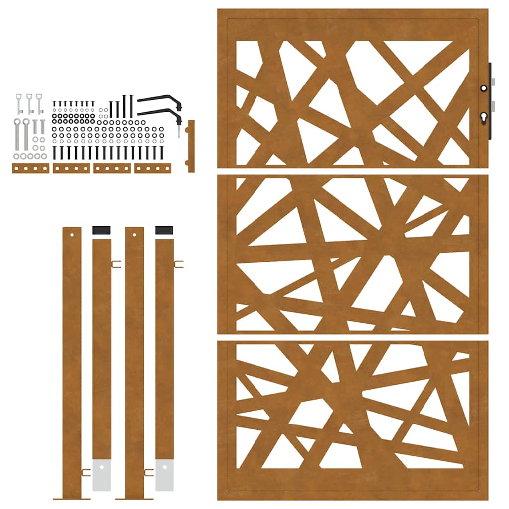 havelåge 100x150 cm vejrbestandigt stållampedesign