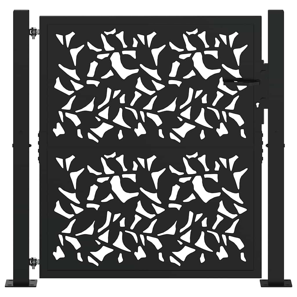 havelåge sort 100x100 cm stålbladdesign