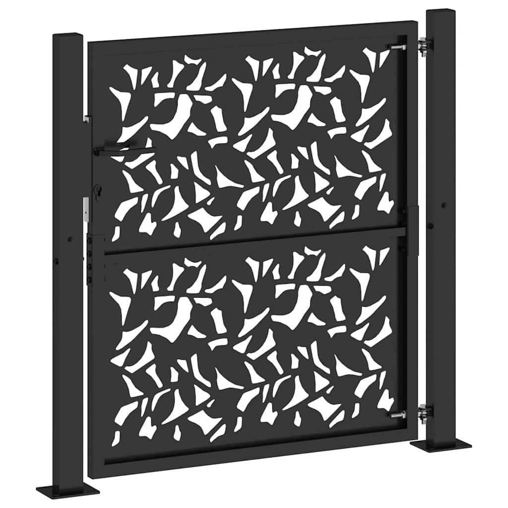 havelåge sort 100x100 cm stålbladdesign
