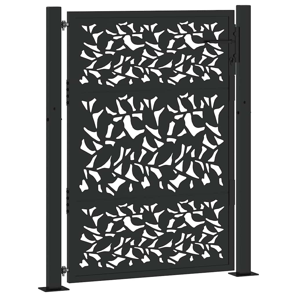 havelåge sort 100x125 cm stålbladdesign