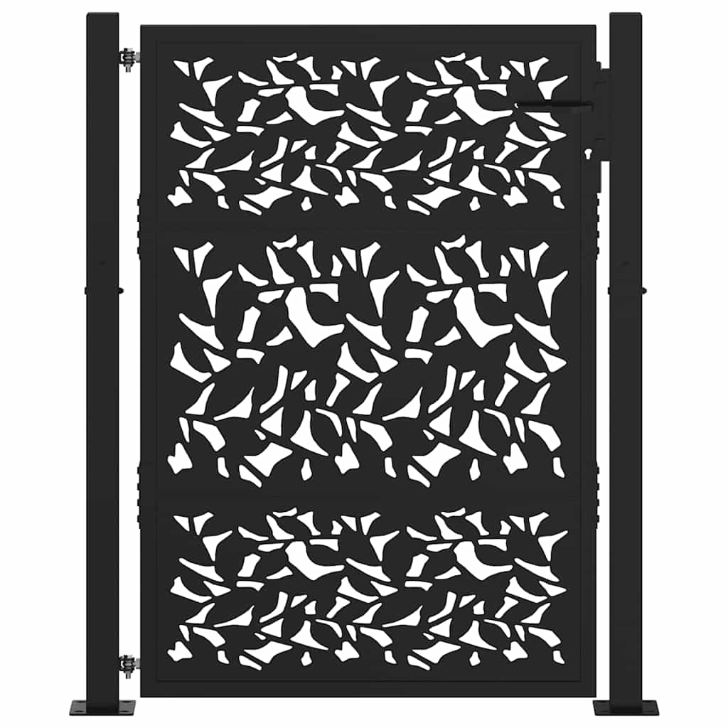 havelåge sort 100x125 cm stålbladdesign