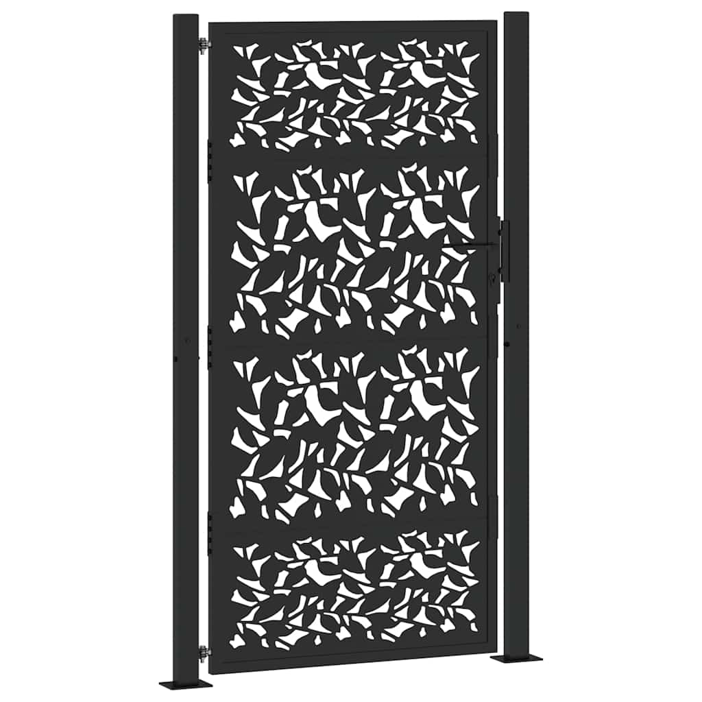 havelåge sort 100x175 cm stålbladdesign