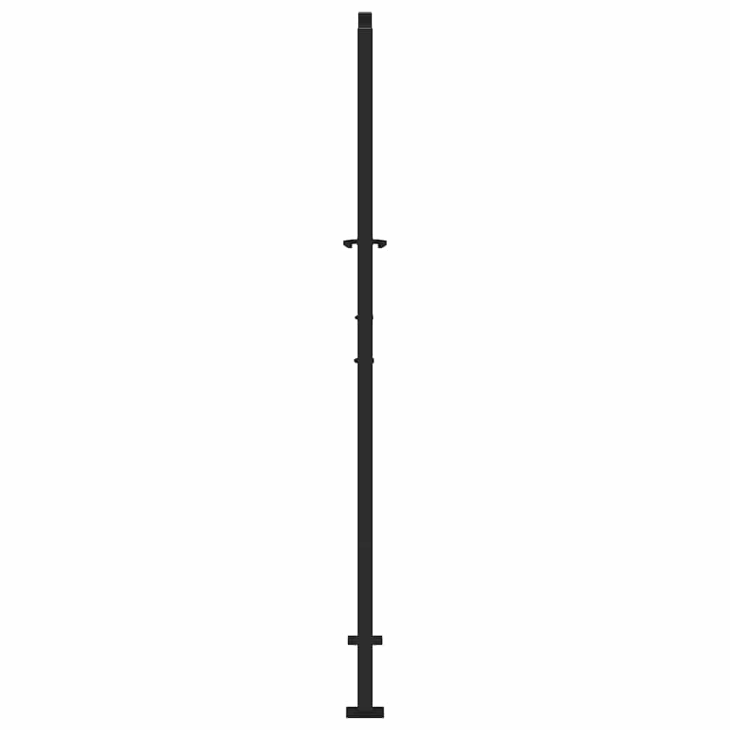 havelåge sort 100x175 cm stålbladdesign