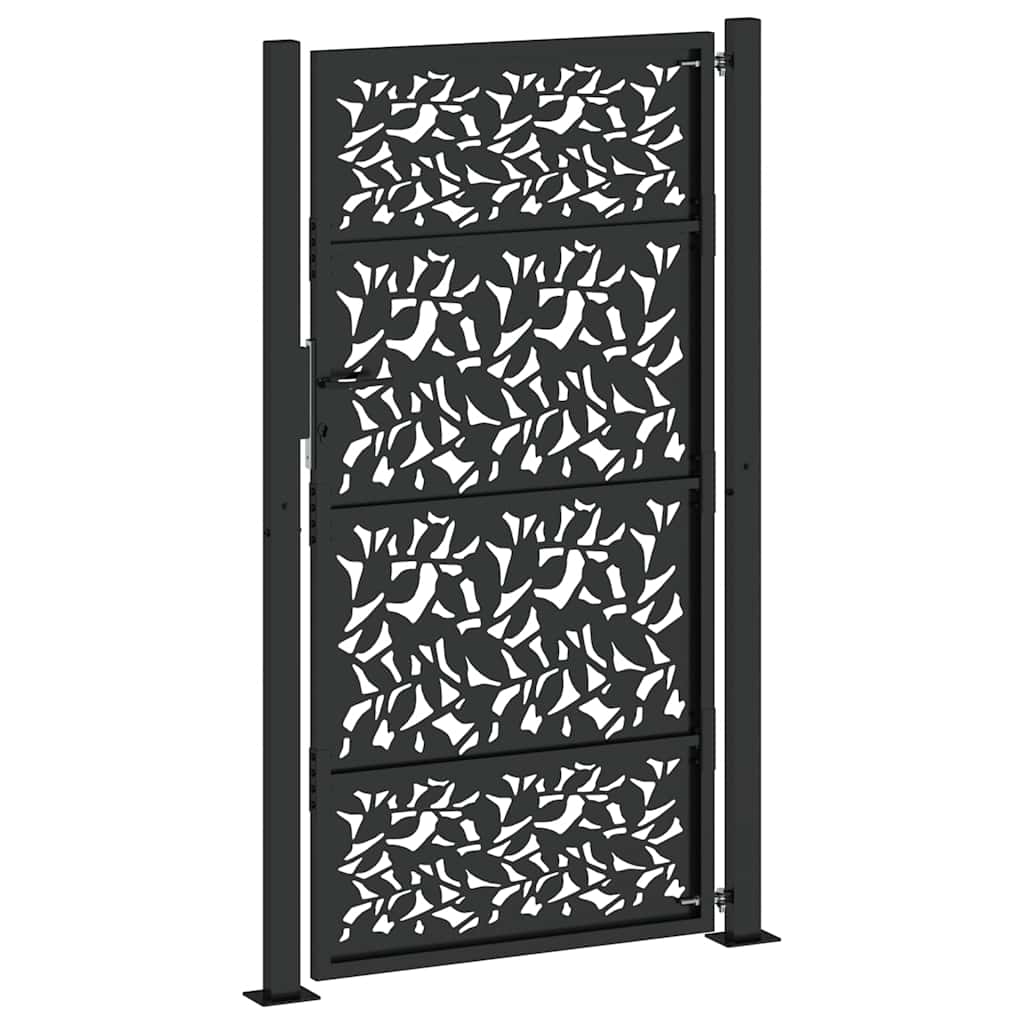 havelåge sort 100x175 cm stålbladdesign
