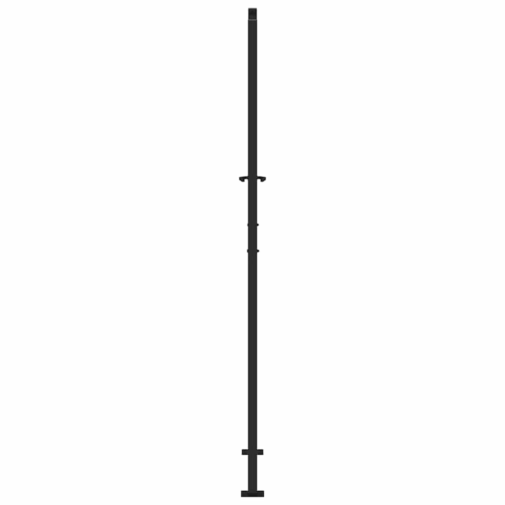 havelåge sort 100x200 cm stålbladdesign