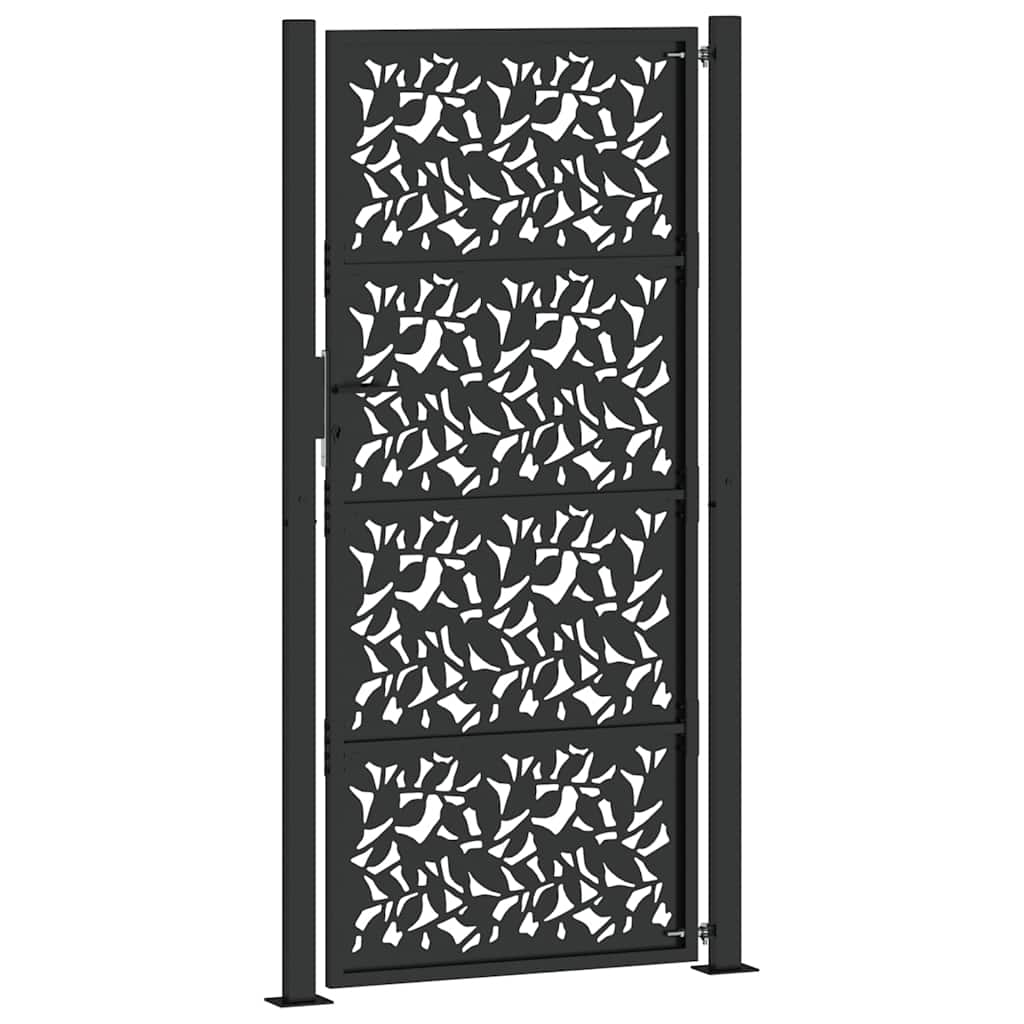 havelåge sort 100x200 cm stålbladdesign