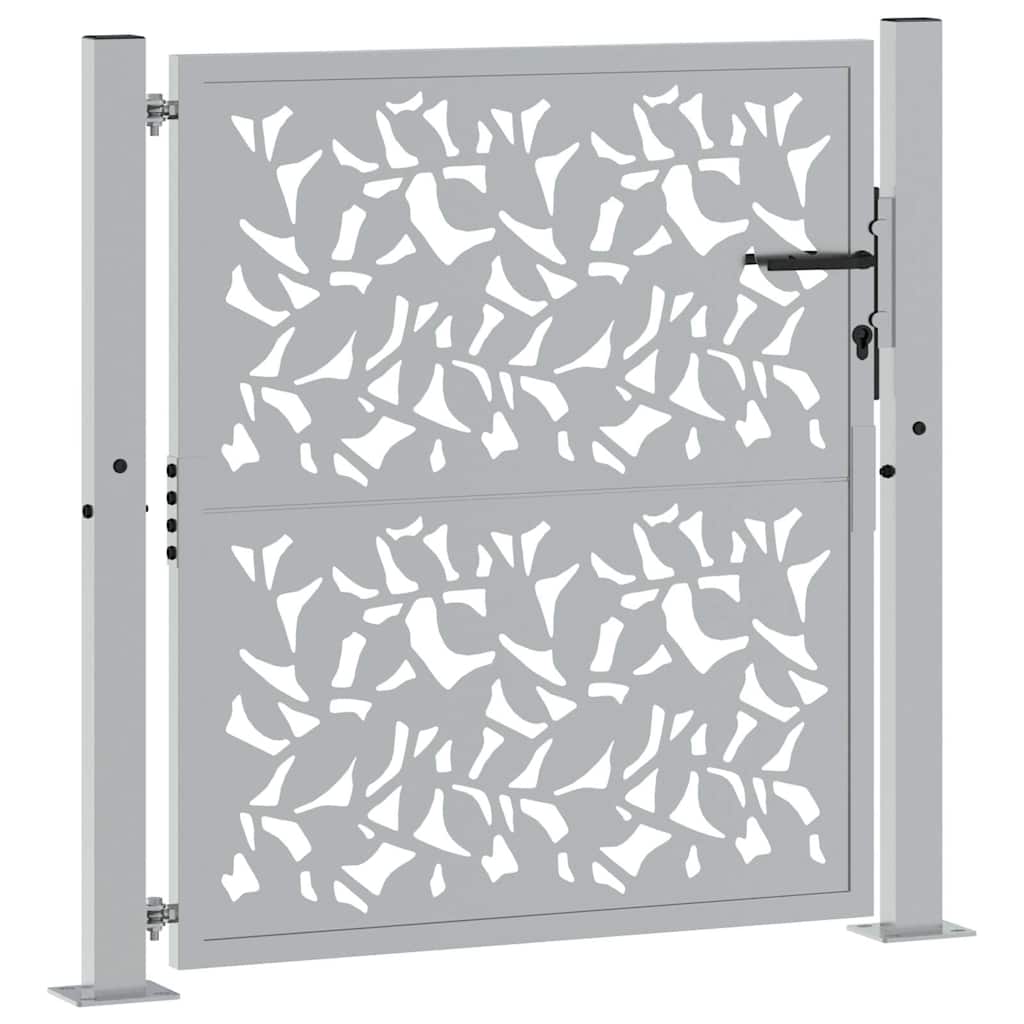 havelåge 100x100 cm vejrbestandigt stålbladdesign