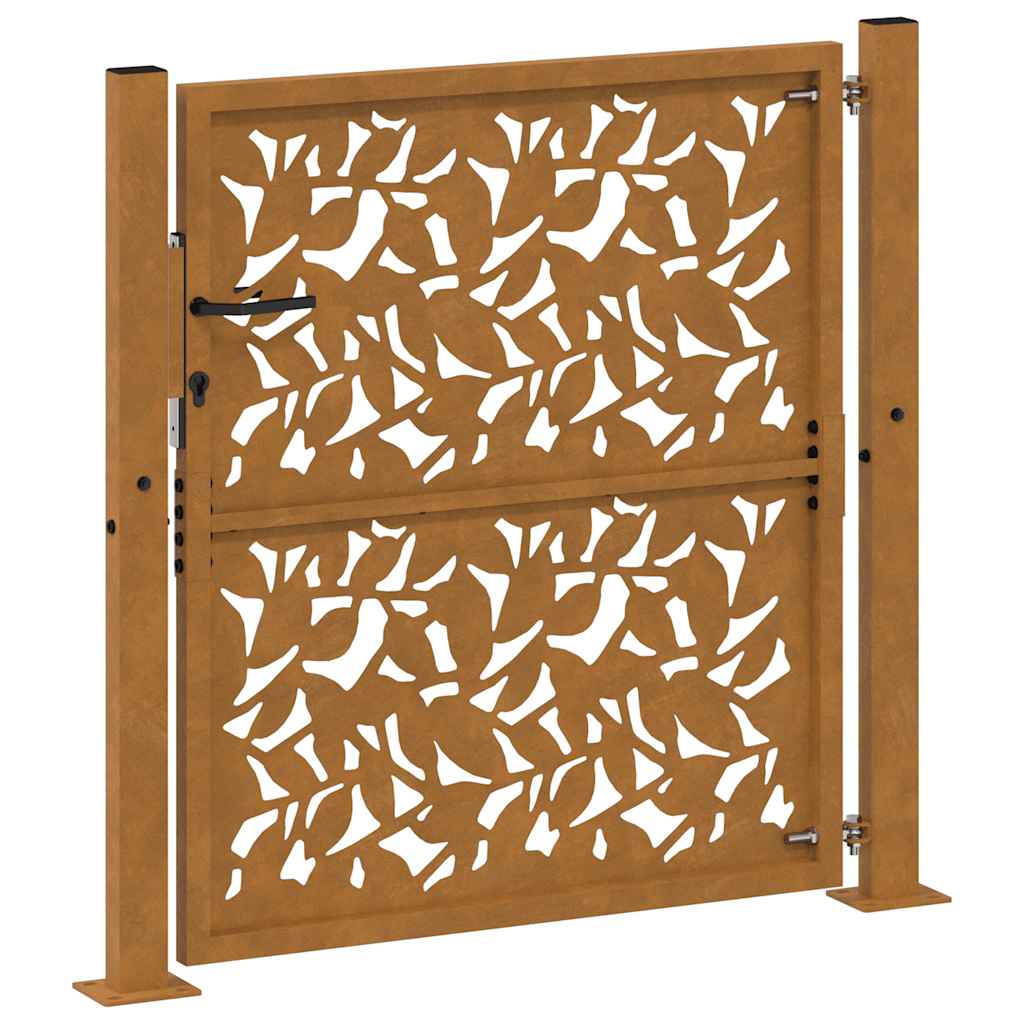 havelåge 100x100 cm vejrbestandigt stålbladdesign