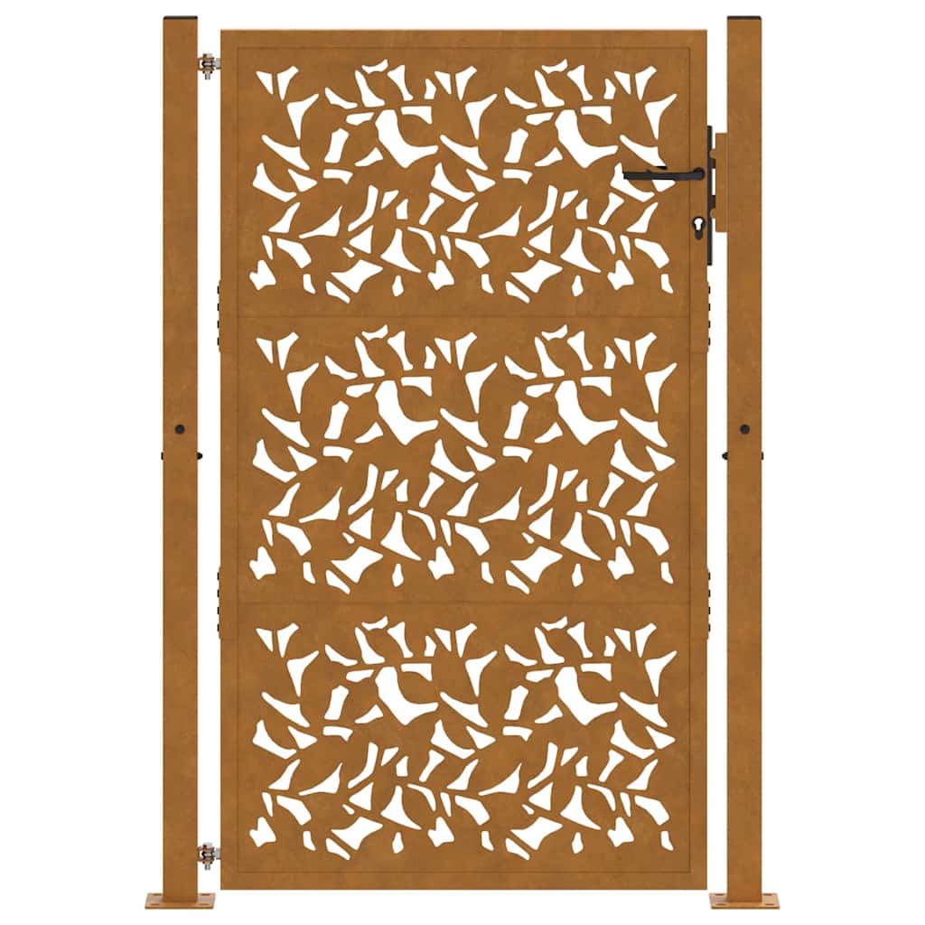 havelåge 100x125 cm vejrbestandigt stålbladdesign