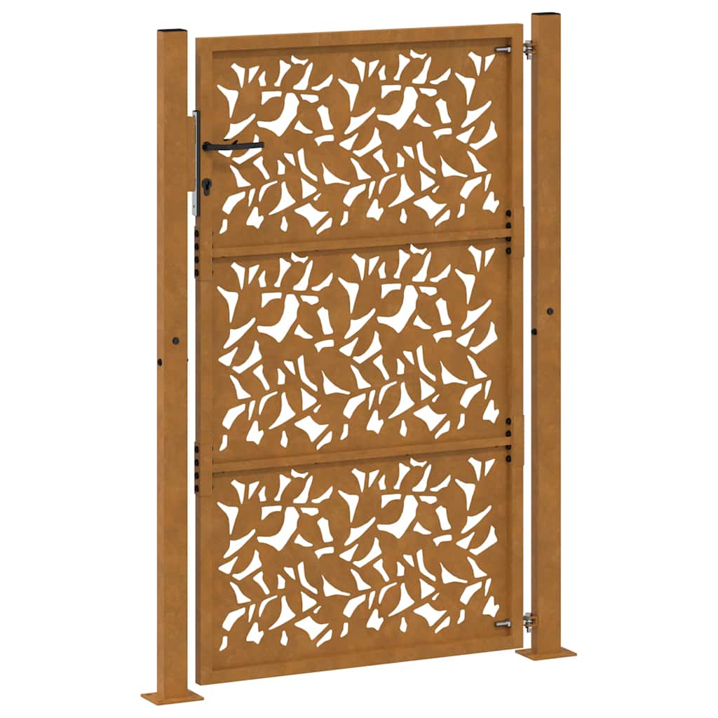 havelåge 100x125 cm vejrbestandigt stålbladdesign