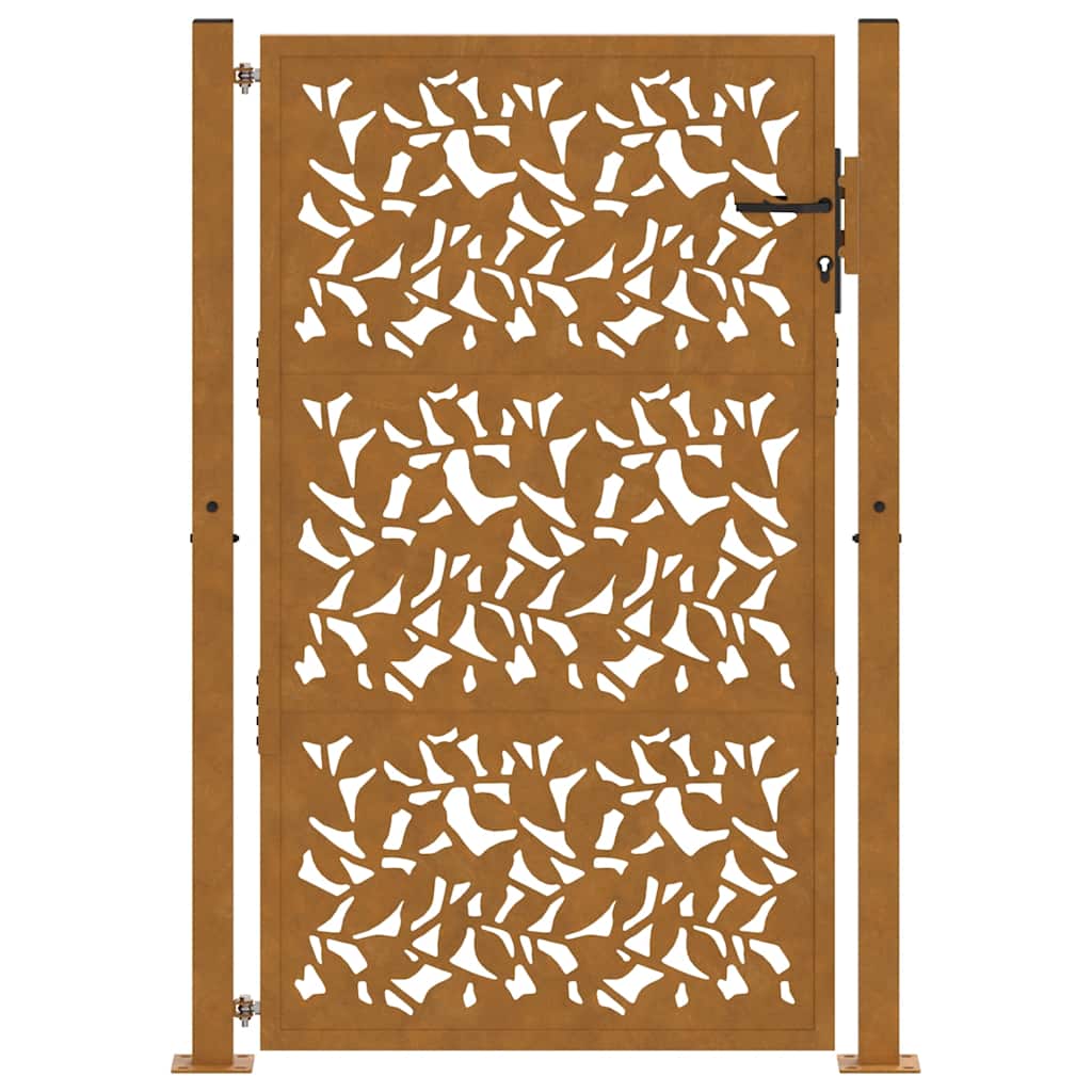 havelåge 100x150 cm vejrbestandigt stålbladdesign