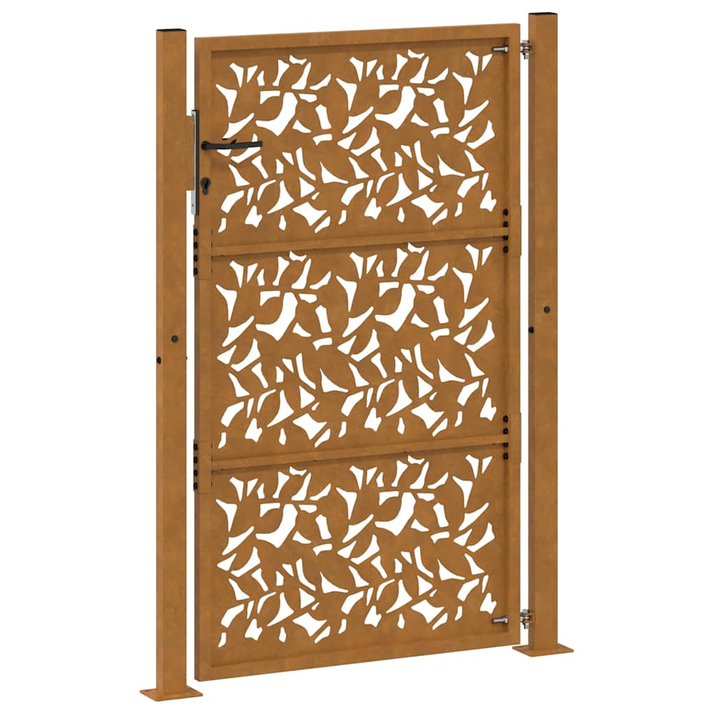 havelåge 100x150 cm vejrbestandigt stålbladdesign
