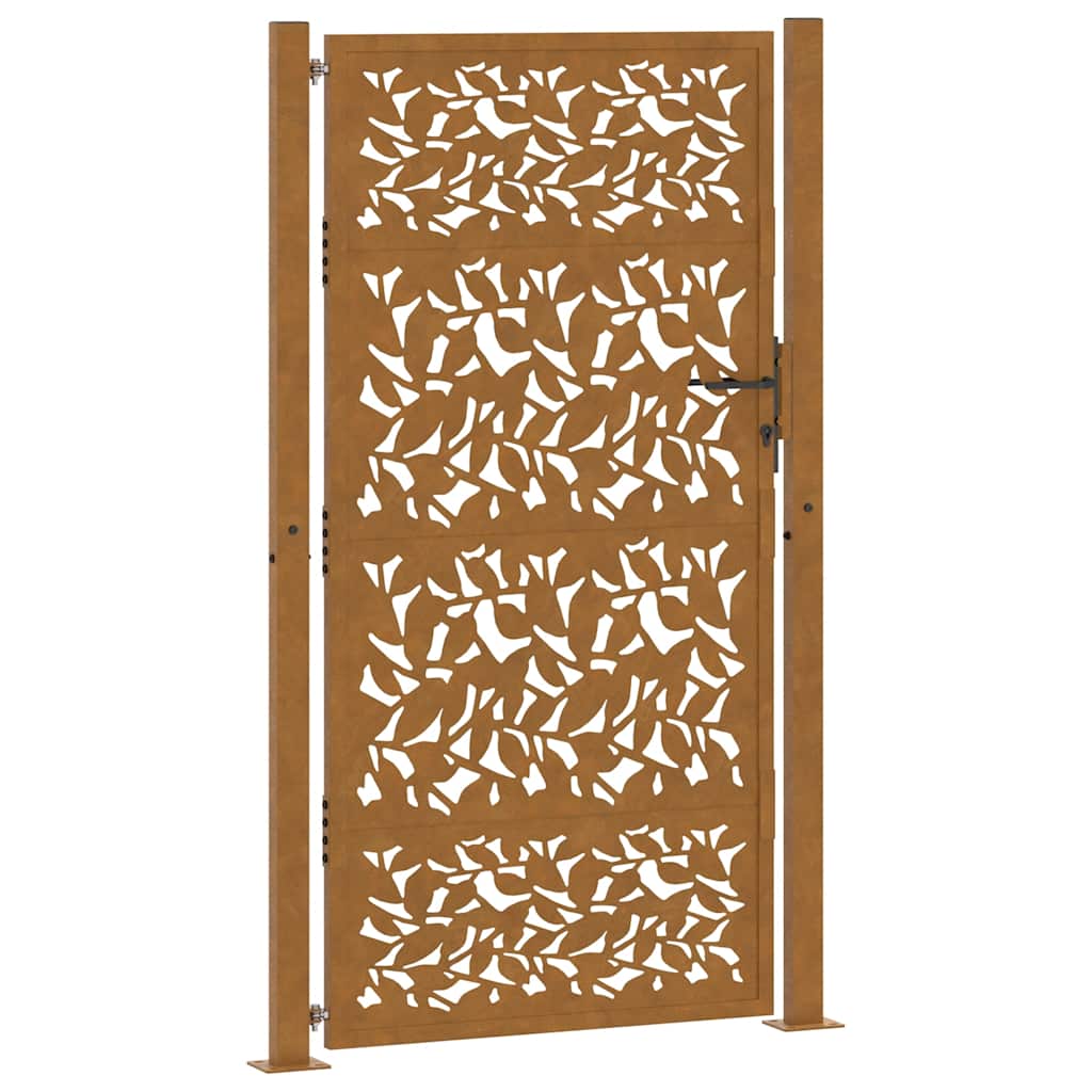 havelåge 100x200 cm vejrbestandigt stålbladdesign