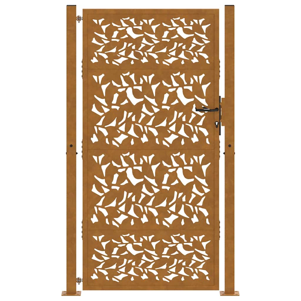 havelåge 100x200 cm vejrbestandigt stålbladdesign