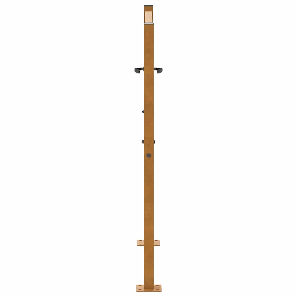 havelåge 100x100 cm vejrbestandigt stål bølgedesign