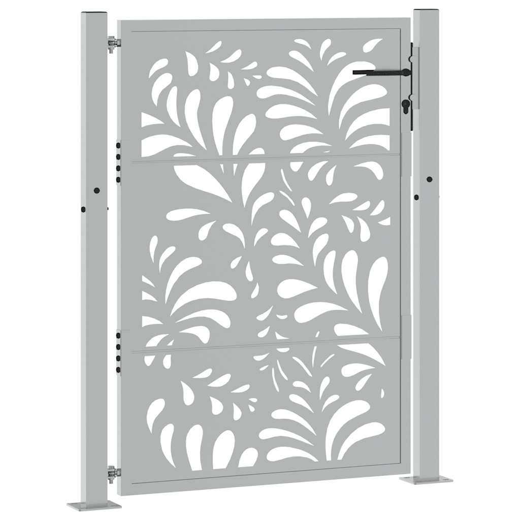 havelåge 100x125 cm vejrbestandigt stål bølgedesign