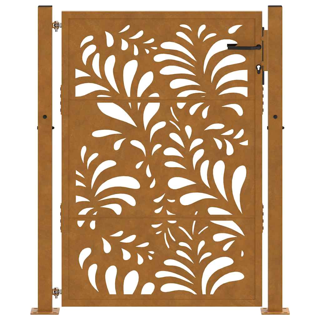 havelåge 100x125 cm vejrbestandigt stål bølgedesign