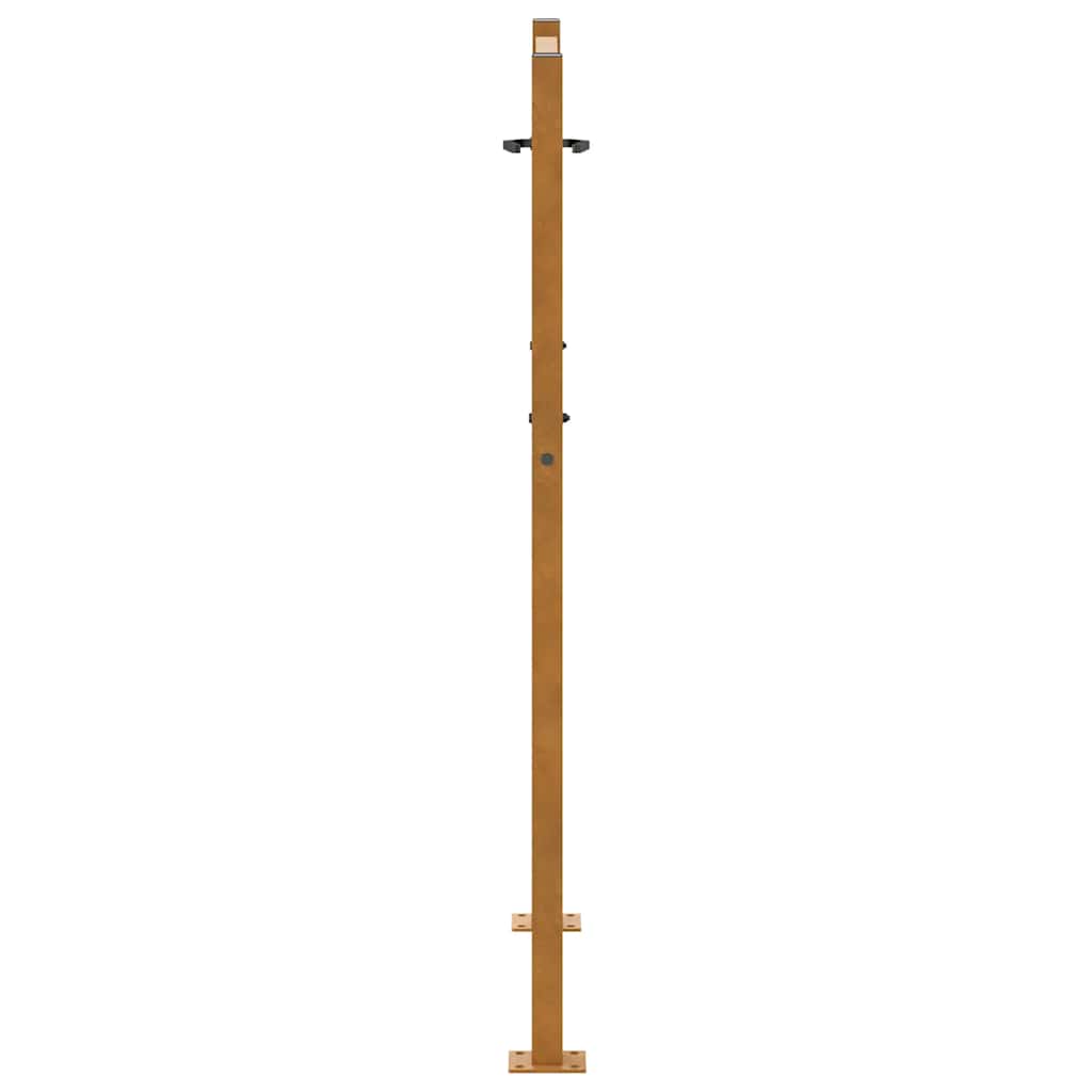 havelåge 100x125 cm vejrbestandigt stål bølgedesign
