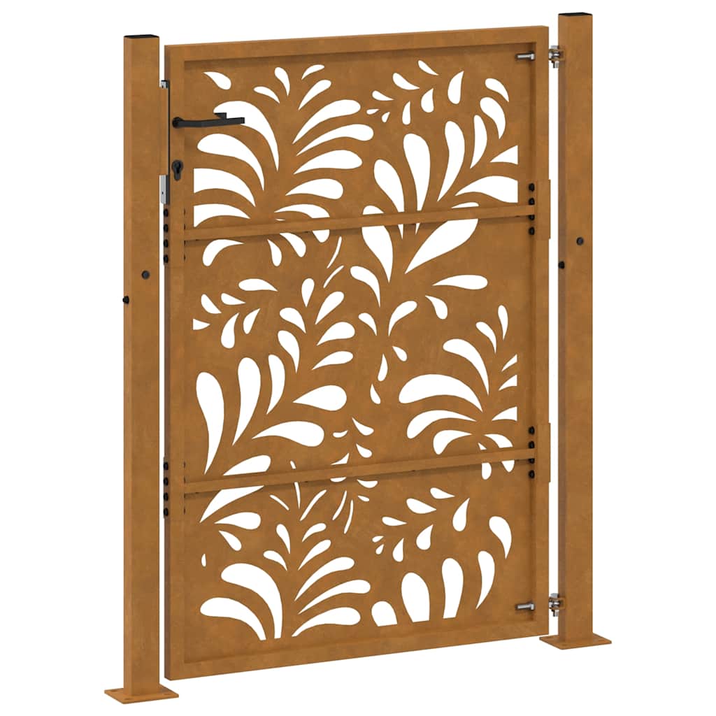 havelåge 100x125 cm vejrbestandigt stål bølgedesign