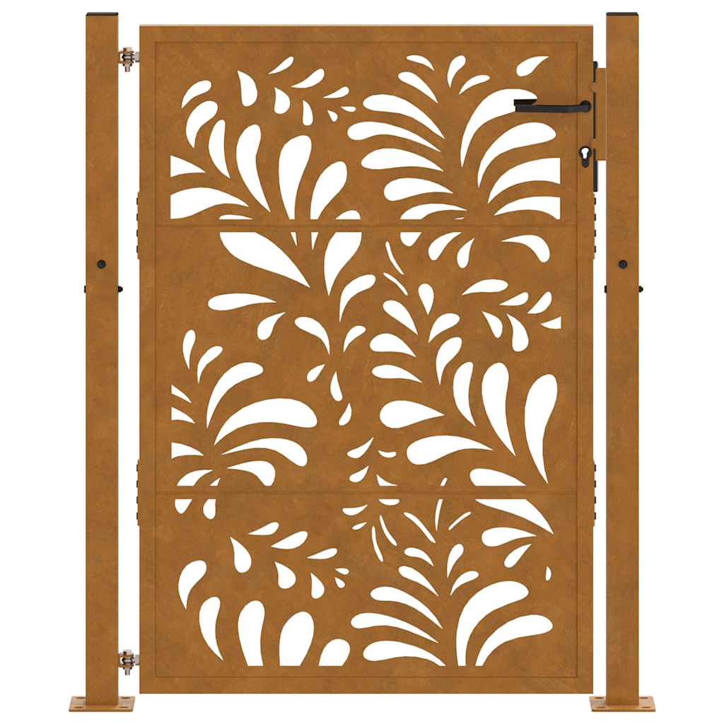 havelåge 100x150 cm vejrbestandigt stål bølgedesign