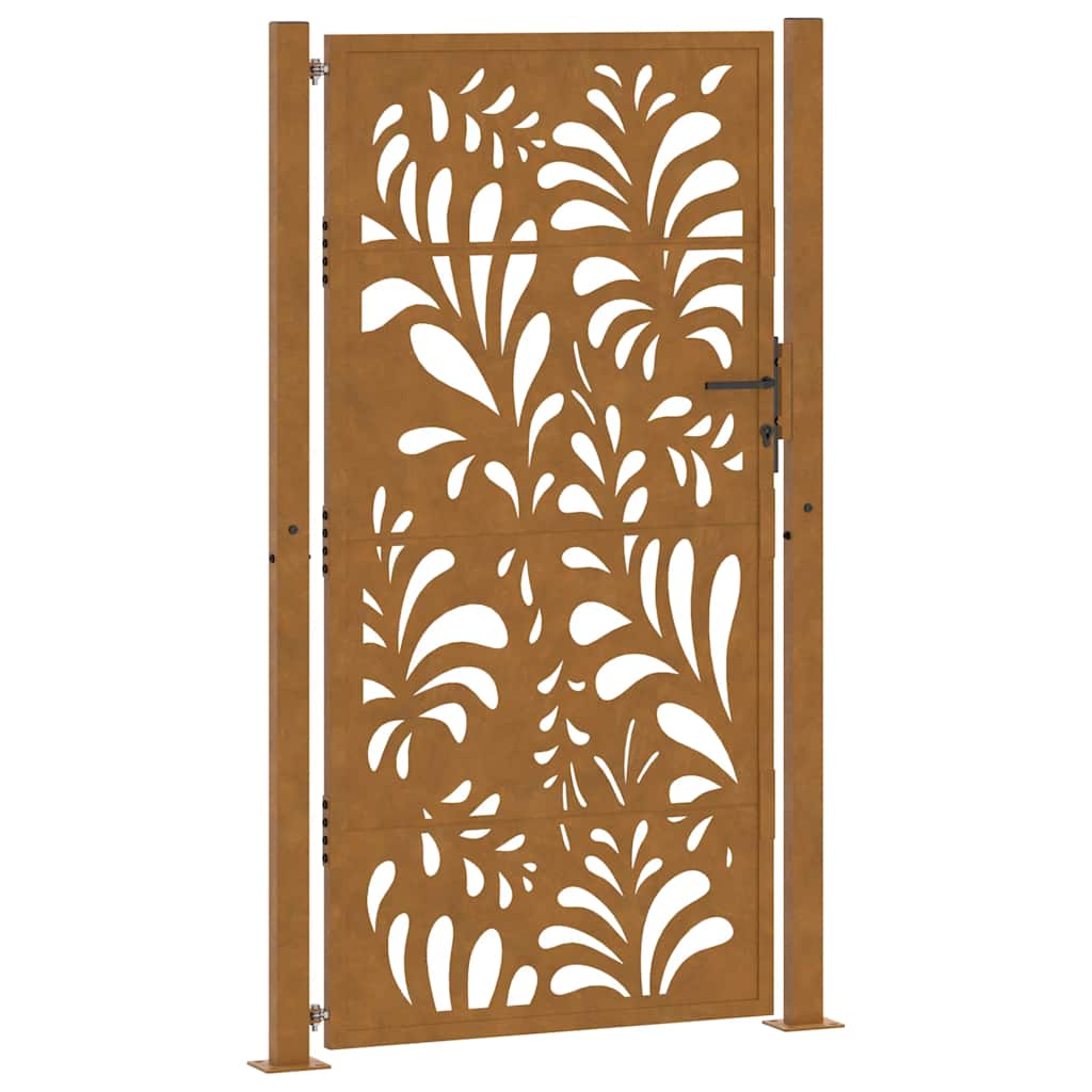 havelåge 100x175 cm vejrbestandigt stål bølgedesign