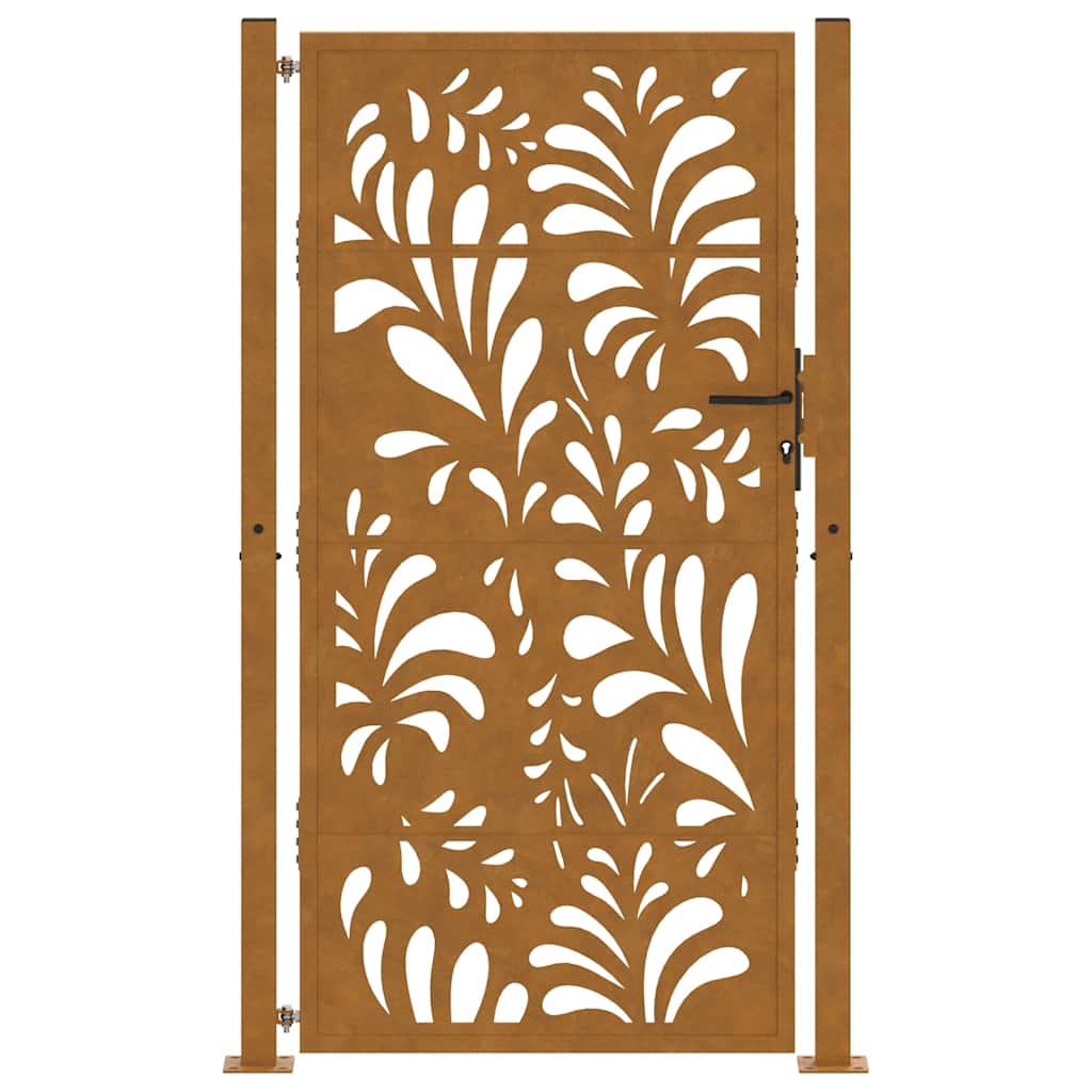 havelåge 100x175 cm vejrbestandigt stål bølgedesign