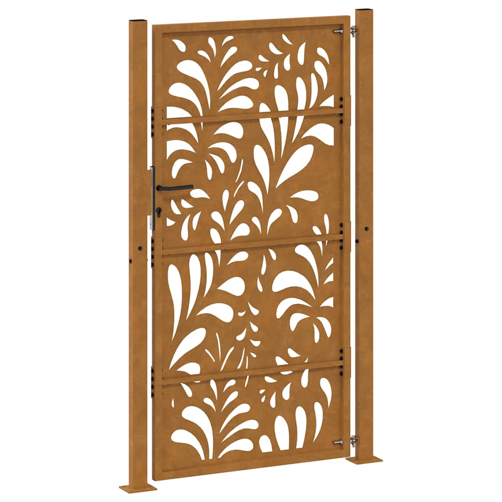 havelåge 100x175 cm vejrbestandigt stål bølgedesign