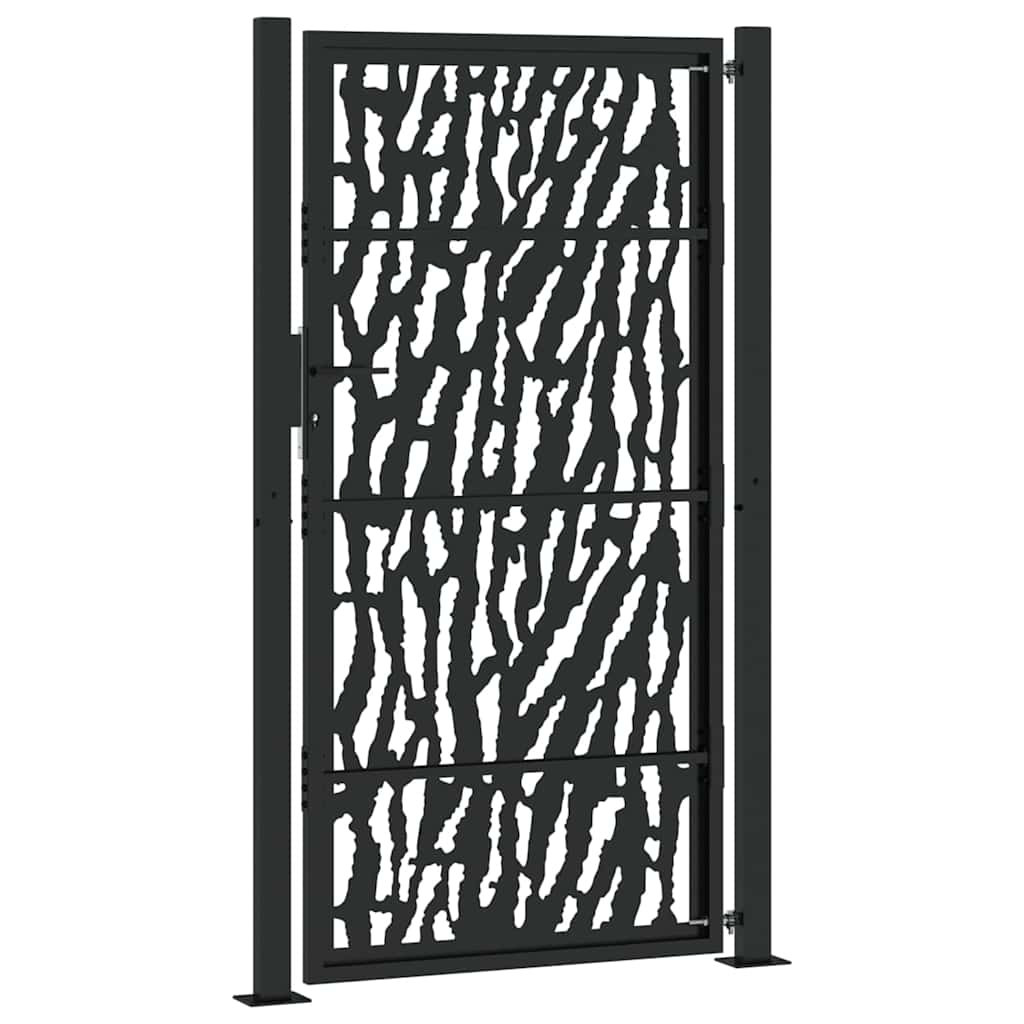 havelåge sort 100x175 cm stålspordesign