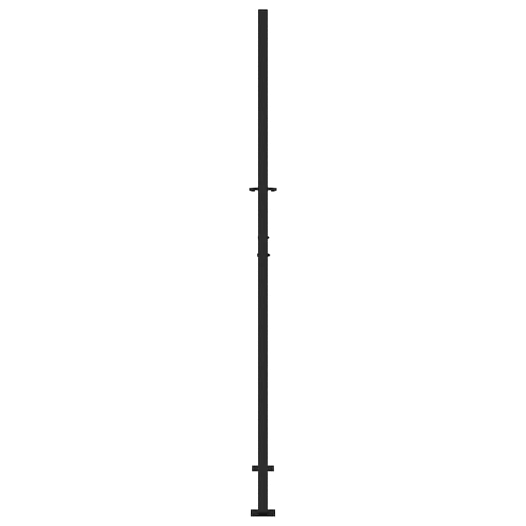 havelåge sort 100x200 cm stålspordesign