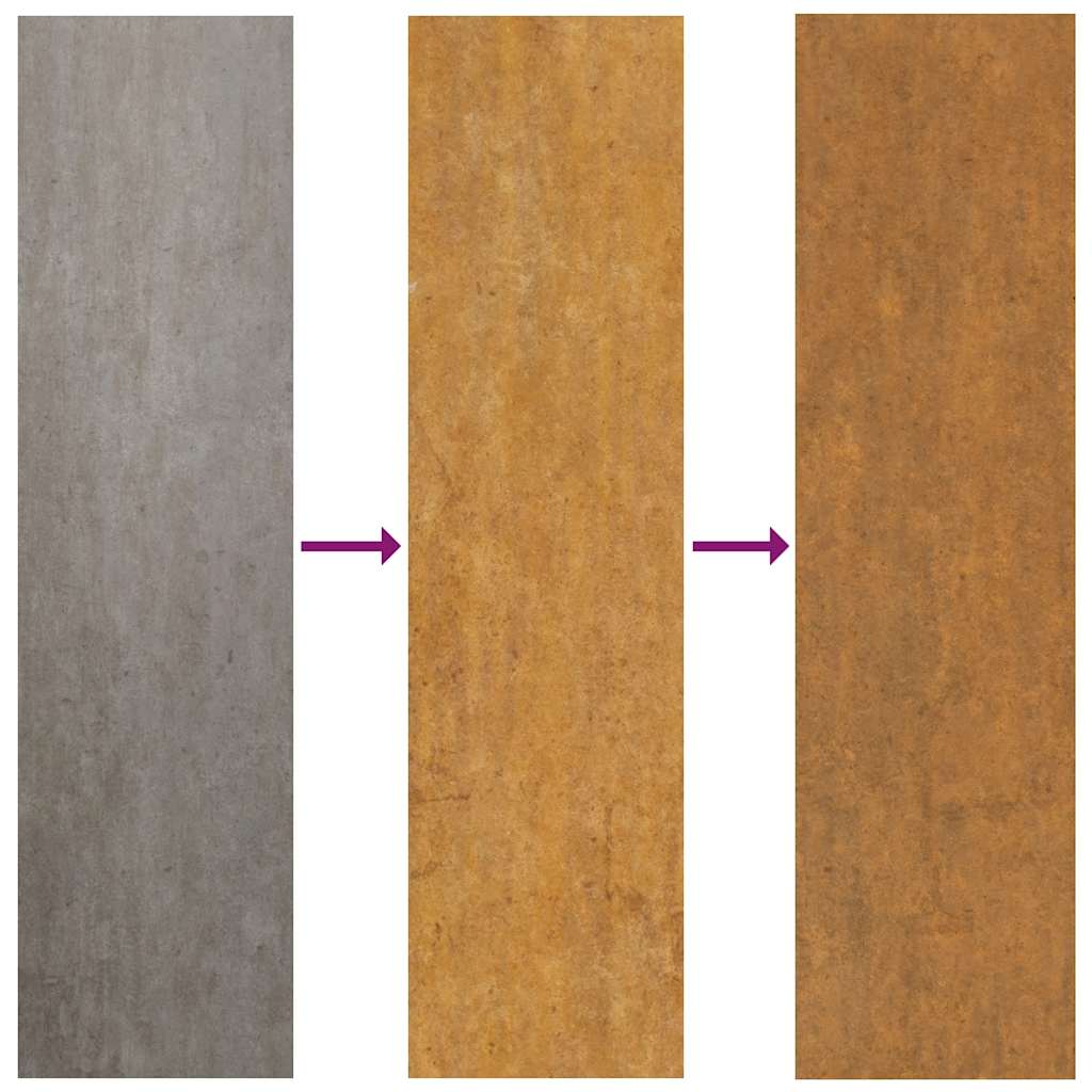 havelåge 100x200 cm vejrbestandigt stålspordesign